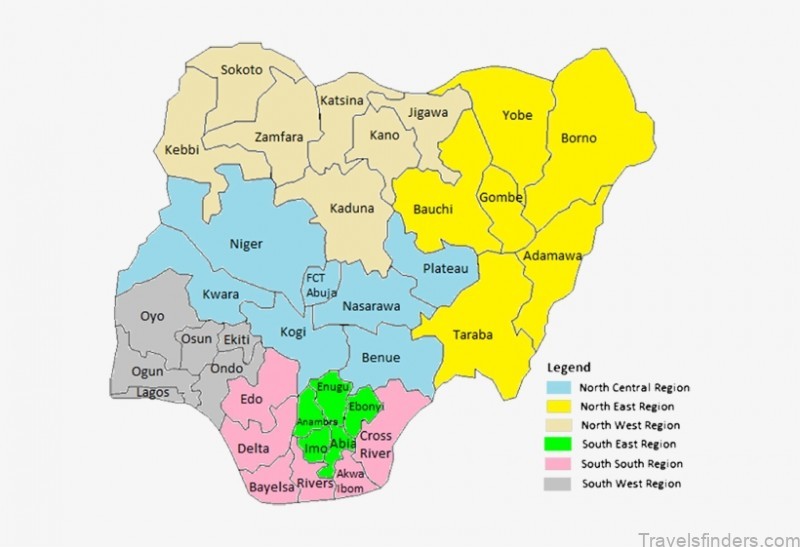 map of nigeria the most fascinating destinations to visit in nigeria 1