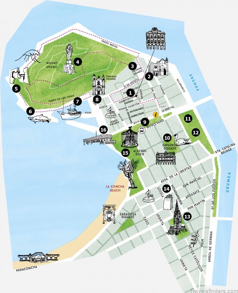 map of san sebastian san sebastian a travel guide for tourists 1