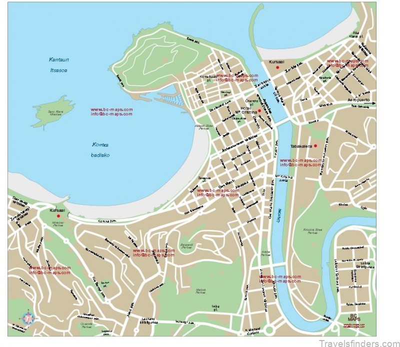 map of san sebastian san sebastian a travel guide for tourists 2