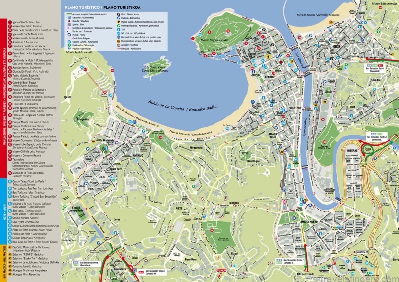 map of san sebastian san sebastian a travel guide for tourists 5