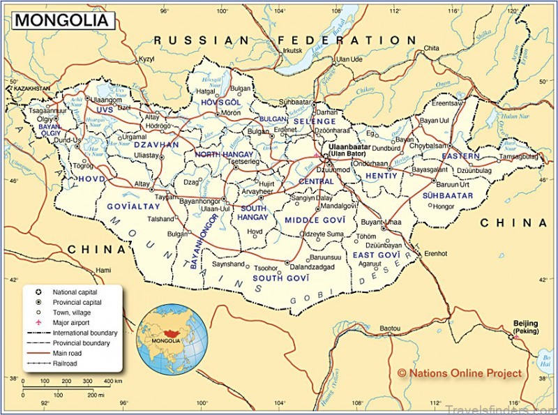 mongolia travel guide map for international tourists 3