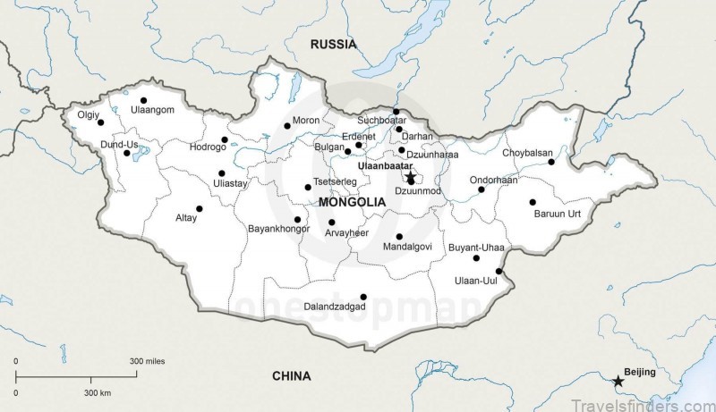 mongolia travel guide map for international tourists