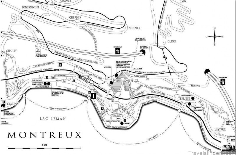 montreux travel guide for tourist map of montreux 2