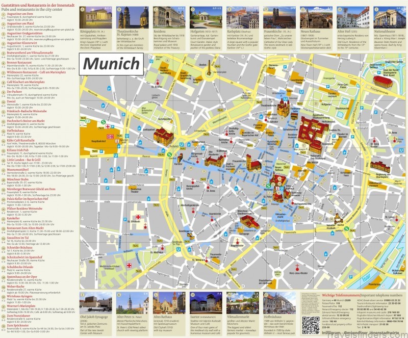 munich travel guide for tourist map of munich 5