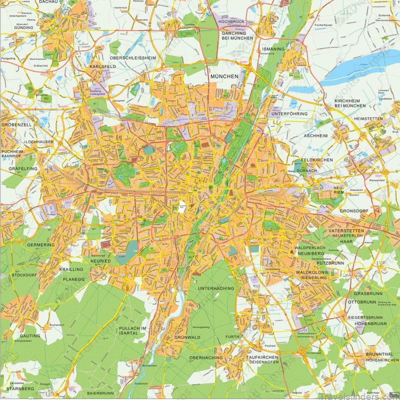 munich travel guide for tourist map of munich