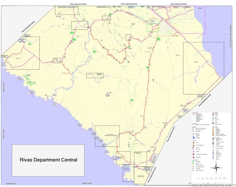 rivas travel guide for tourist map of rivas 2