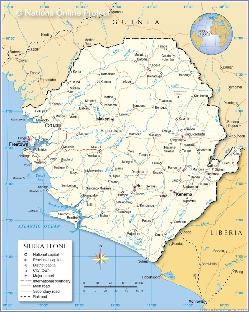 sierra leone travel guide for tourists map of sierra leone 5