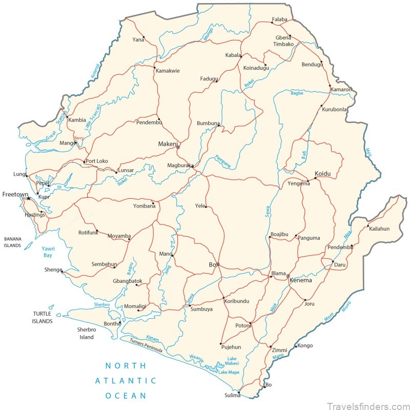 sierra leone travel guide for tourists map of sierra leone 6