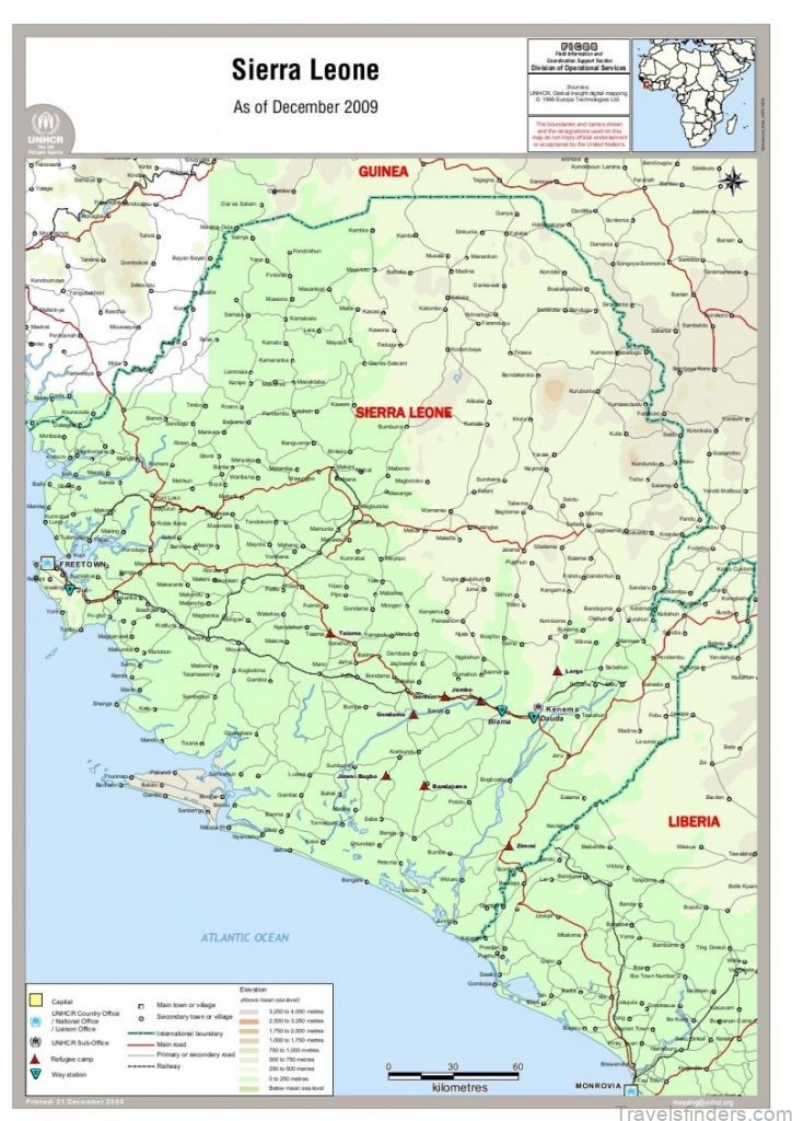 sierra leone travel guide for tourists map of sierra leone