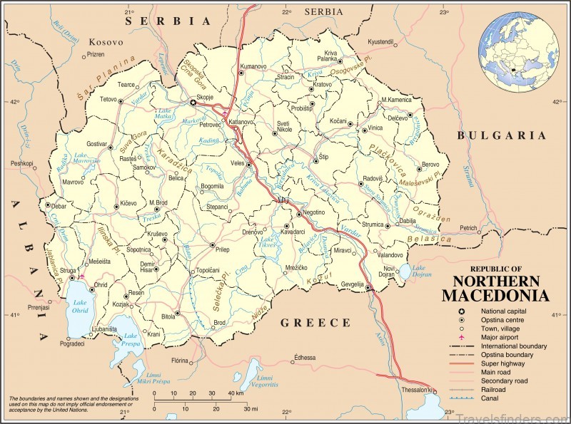 the best travel guide for north macedonia tourist map 3