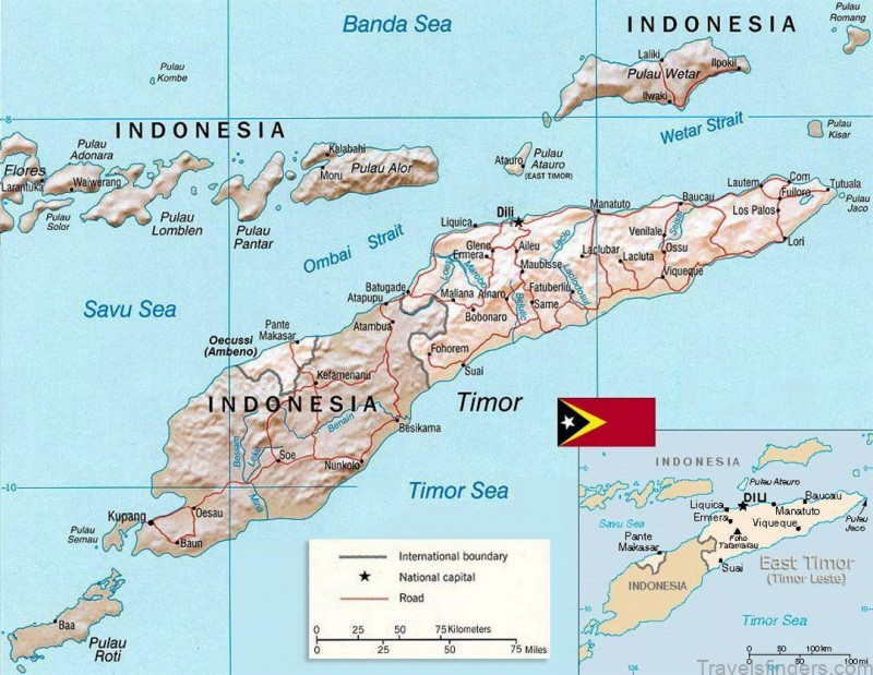 timor leste travel guide for tourists map of timor leste 2