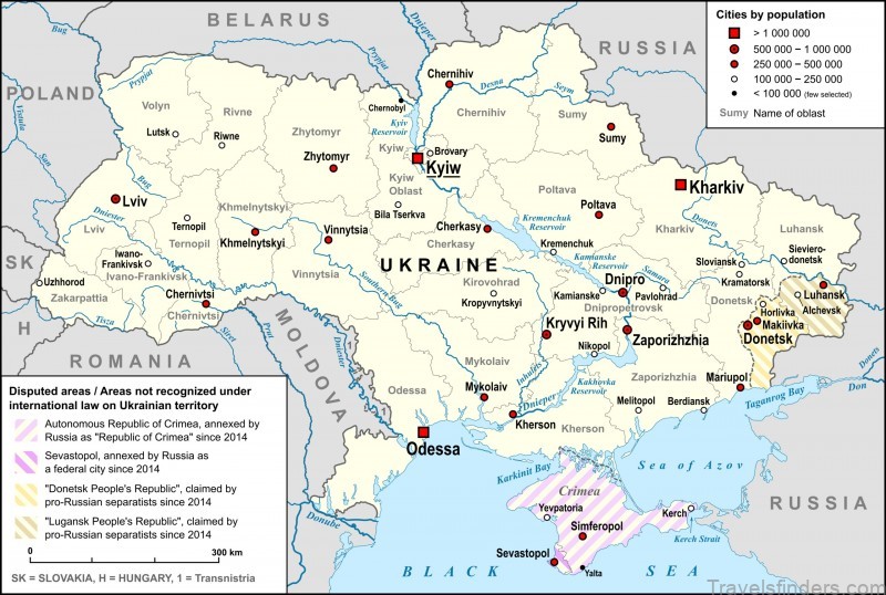 ukraine travel guide map of ukraine 2