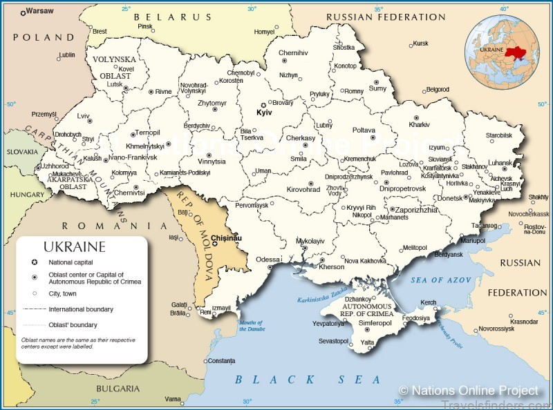 ukraine travel guide map of ukraine 3