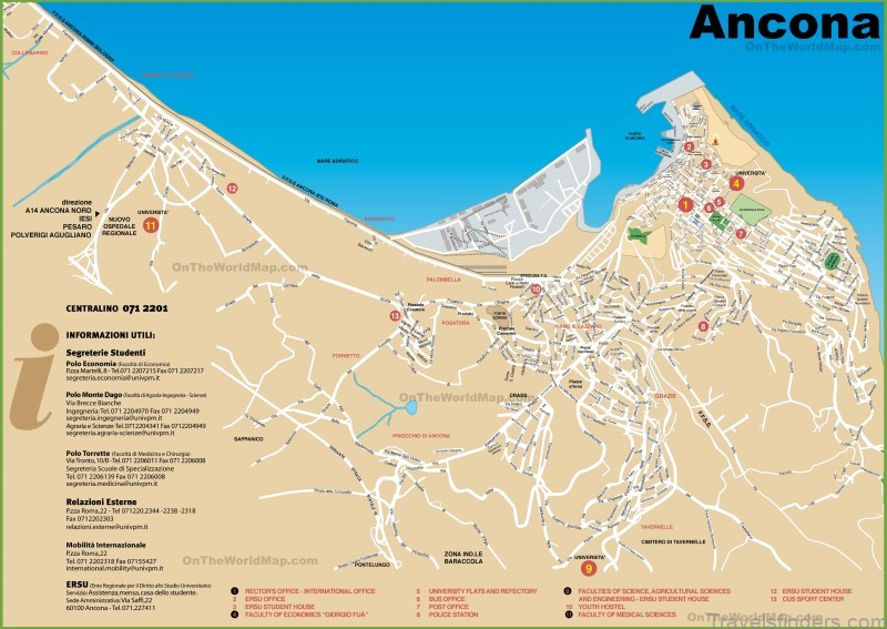 ancona travel guide for tourist map of ancona 3