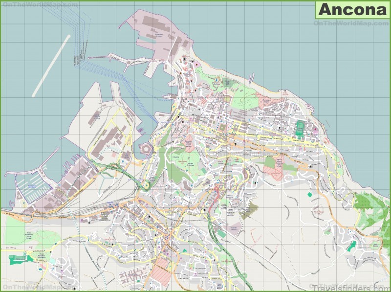 ancona travel guide for tourist map of ancona 5