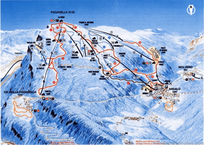 andalo travel guide for tourist map of andalo 3