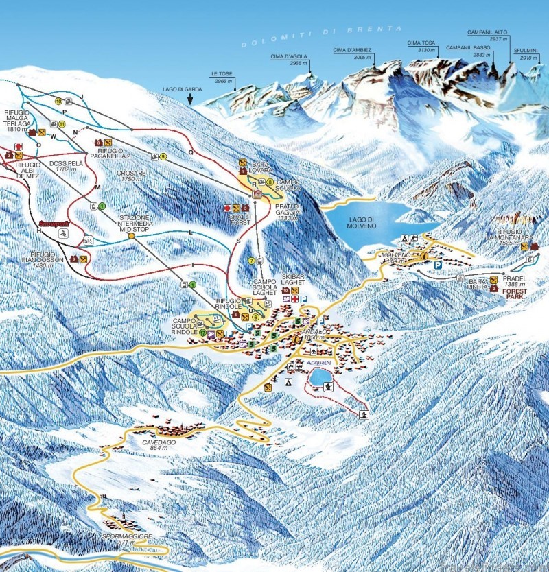 andalo travel guide for tourist map of andalo 4