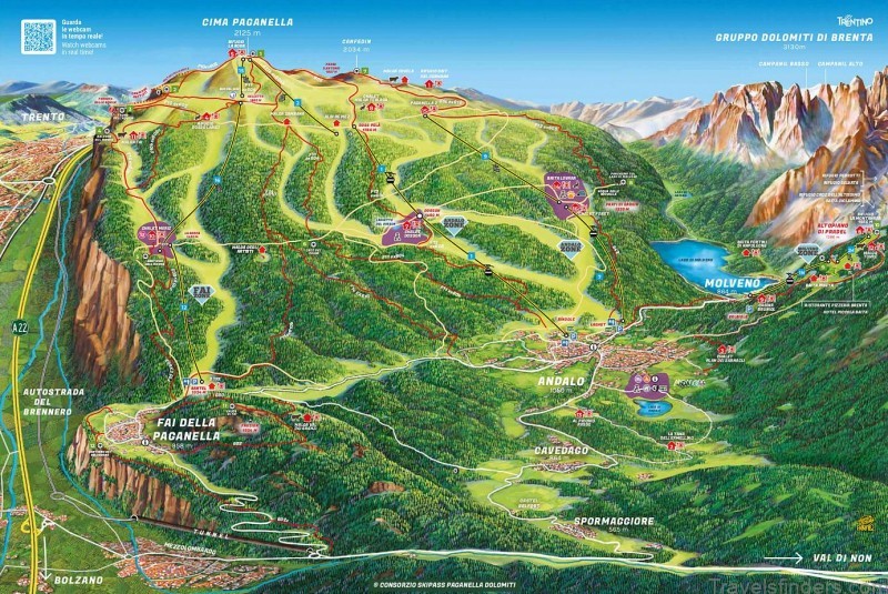 andalo travel guide for tourist map of andalo 5