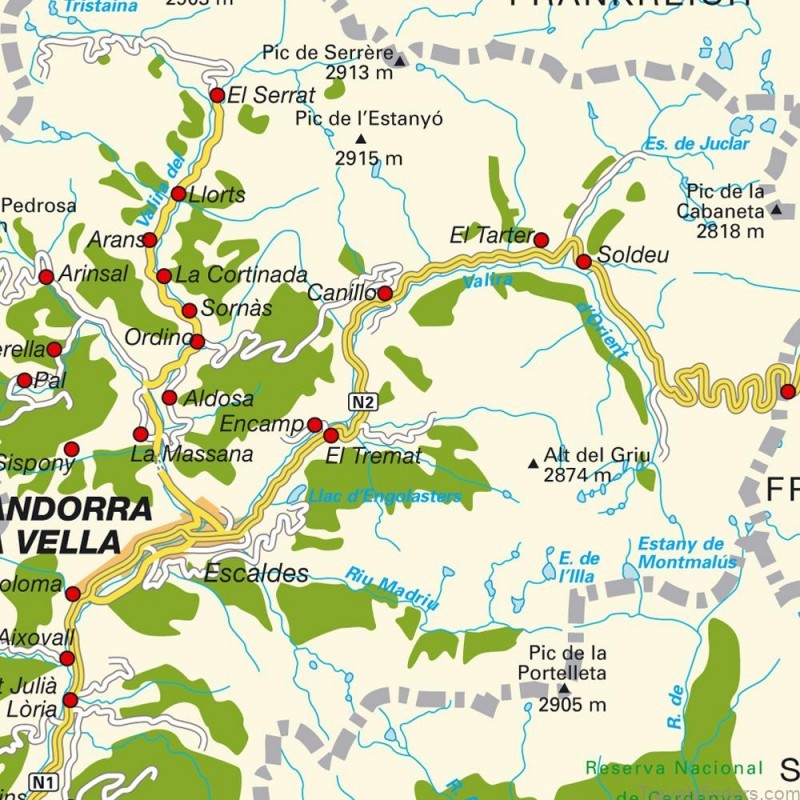 andorra la vella travel guide map of andorra la vella 2