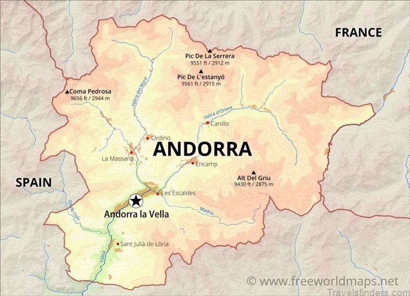 andorra la vella travel guide map of andorra la vella