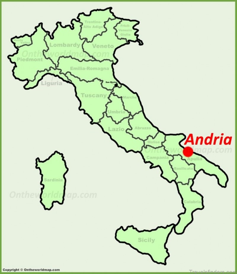 andria travel guide for tourist map of andria