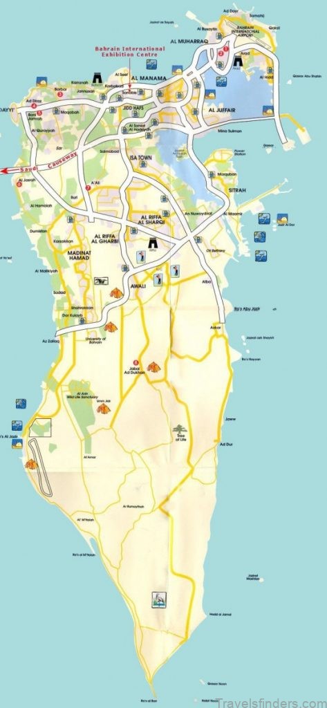 bahrain map a travel guide for tourists 4