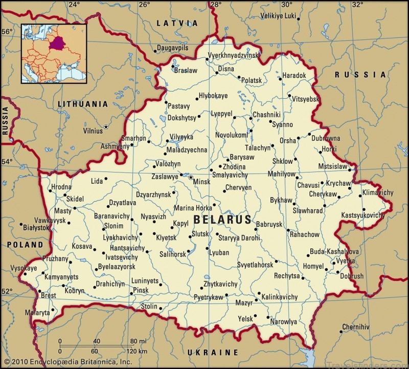 belarus travel guide map of belarus mapa de belarus 1