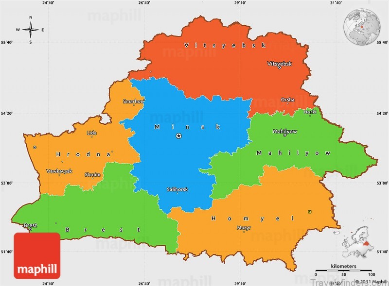 belarus travel guide map of belarus mapa de belarus 7