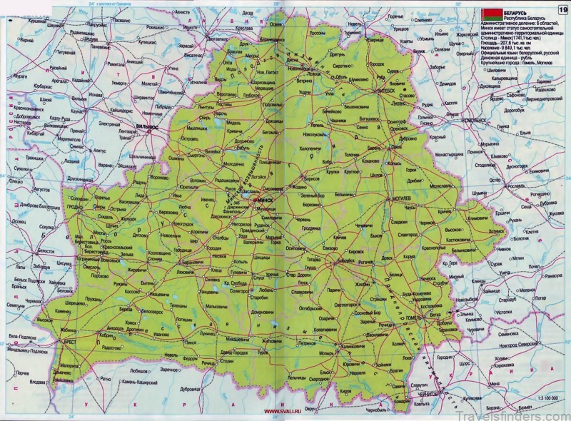 belarus travel guide map of belarus mapa de belarus 8
