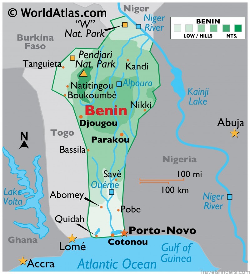 benin travel guide for tourist map of benin 3