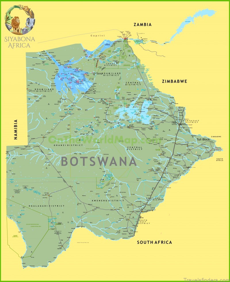 botswana travel guide for tourists map of the country 6