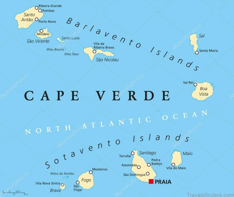 find the best places to visit in cabo verde with map of the islands 2