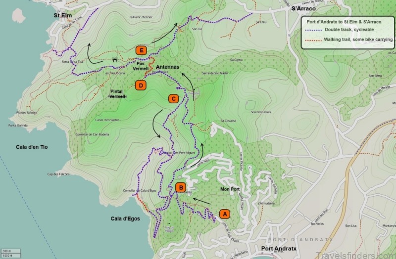 map of andratx a beautiful villas town in the mediterranean 1