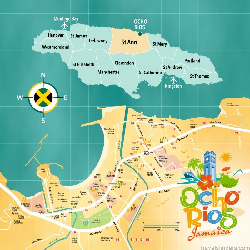 ocho rios travel guide a complete map of ocho rios