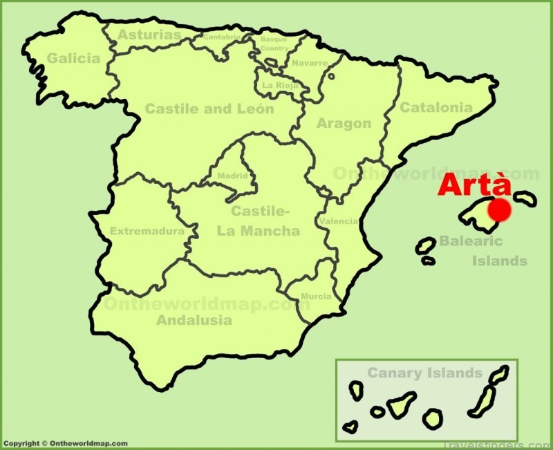 a map of arta a tourist and itinerary guide to barcelona 3
