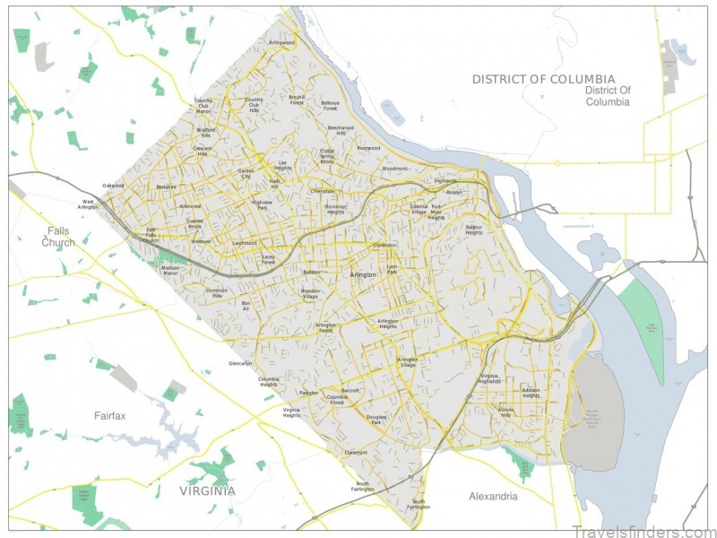 arlington virginia travel guide interactive map and information 1