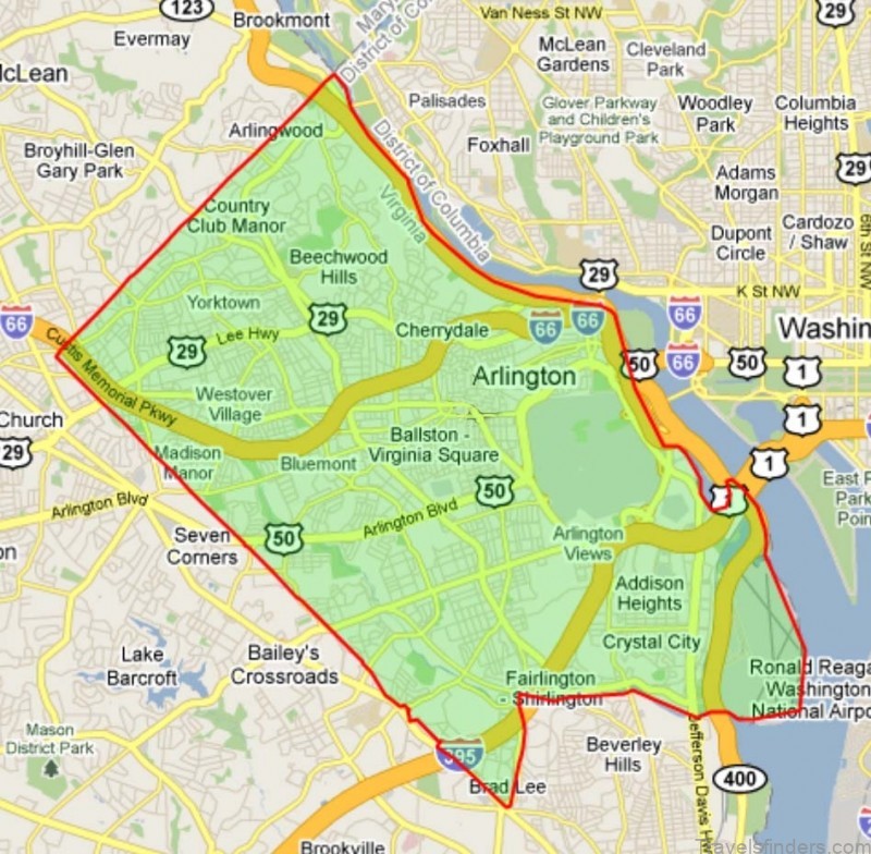arlington virginia travel guide interactive map and information 3