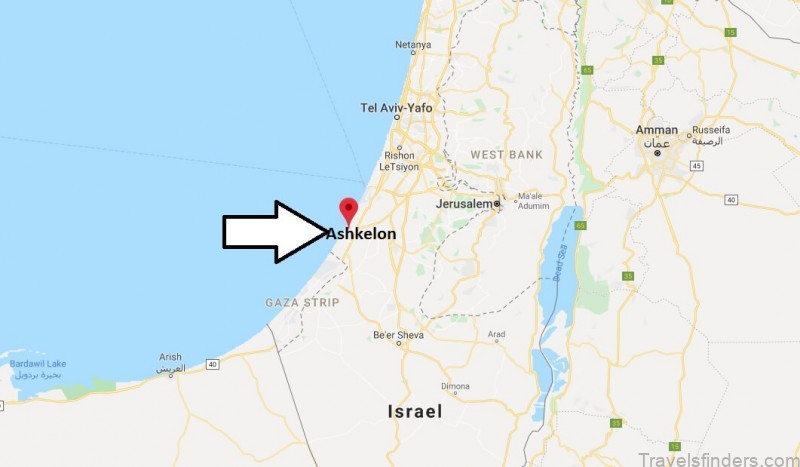 ashkelon travel guide map of ashkelon 6