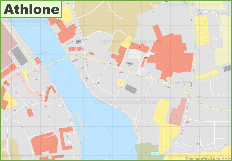 athlone travel guide for tourist map of athlone 2