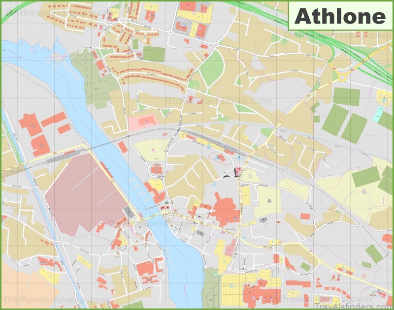 athlone travel guide for tourist map of athlone 4