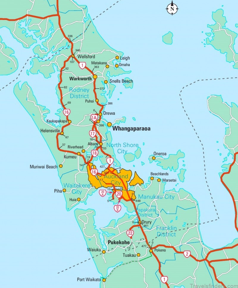 travel guide to auckland a map of auckland 1
