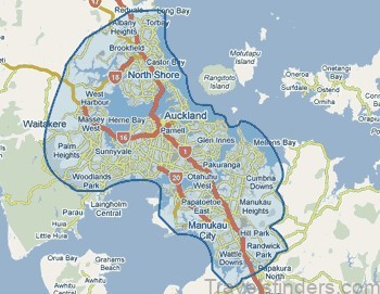 travel guide to auckland a map of auckland 4