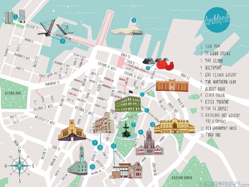 travel guide to auckland a map of auckland