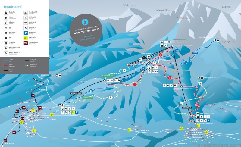 axamer lizum map of axamer lizum