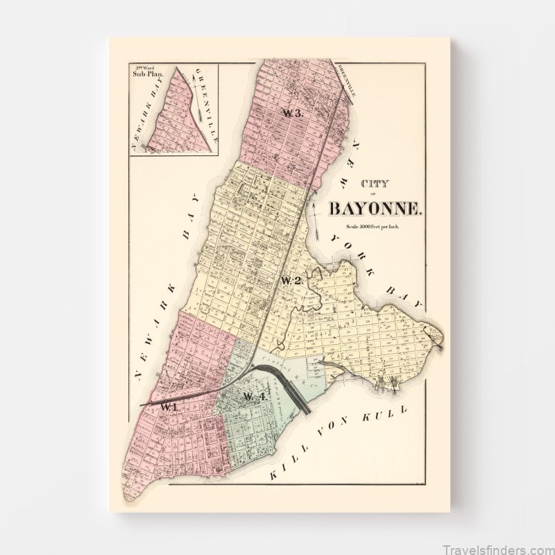 bayonne travel guide map of bayonne 1