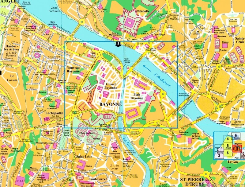 bayonne travel guide map of bayonne 5