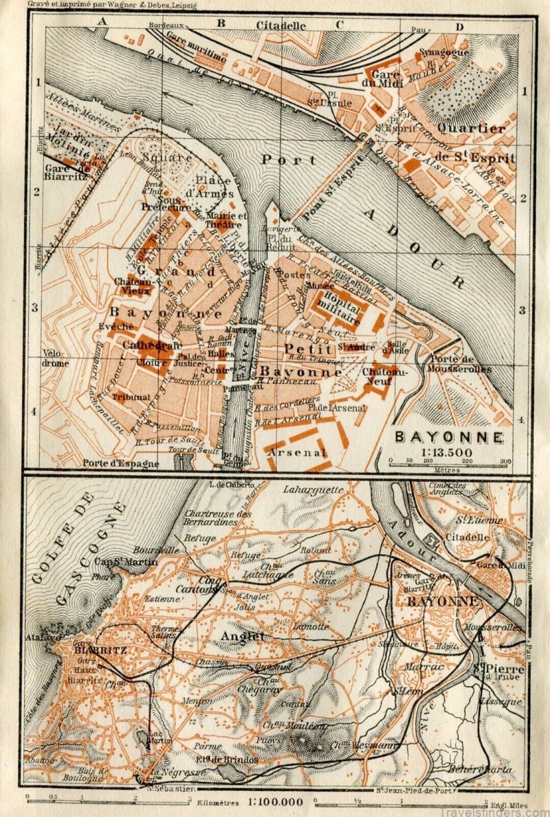 bayonne travel guide map of bayonne 7