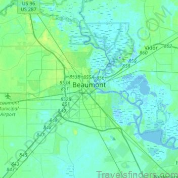 beaumont travel guide for tourist map of beaumont 4
