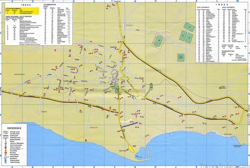 best ayia napa travel guide for tourists map of ayia napa 3