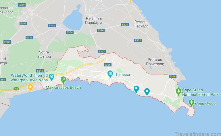 best ayia napa travel guide for tourists map of ayia napa